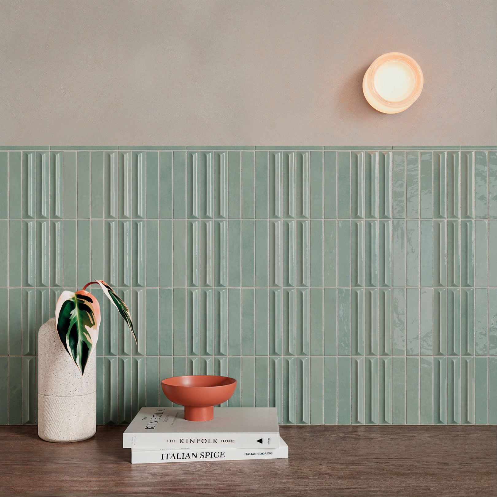 CeraVision Nouvelle Vague Palladian Blue Glans Handvorm 3x16