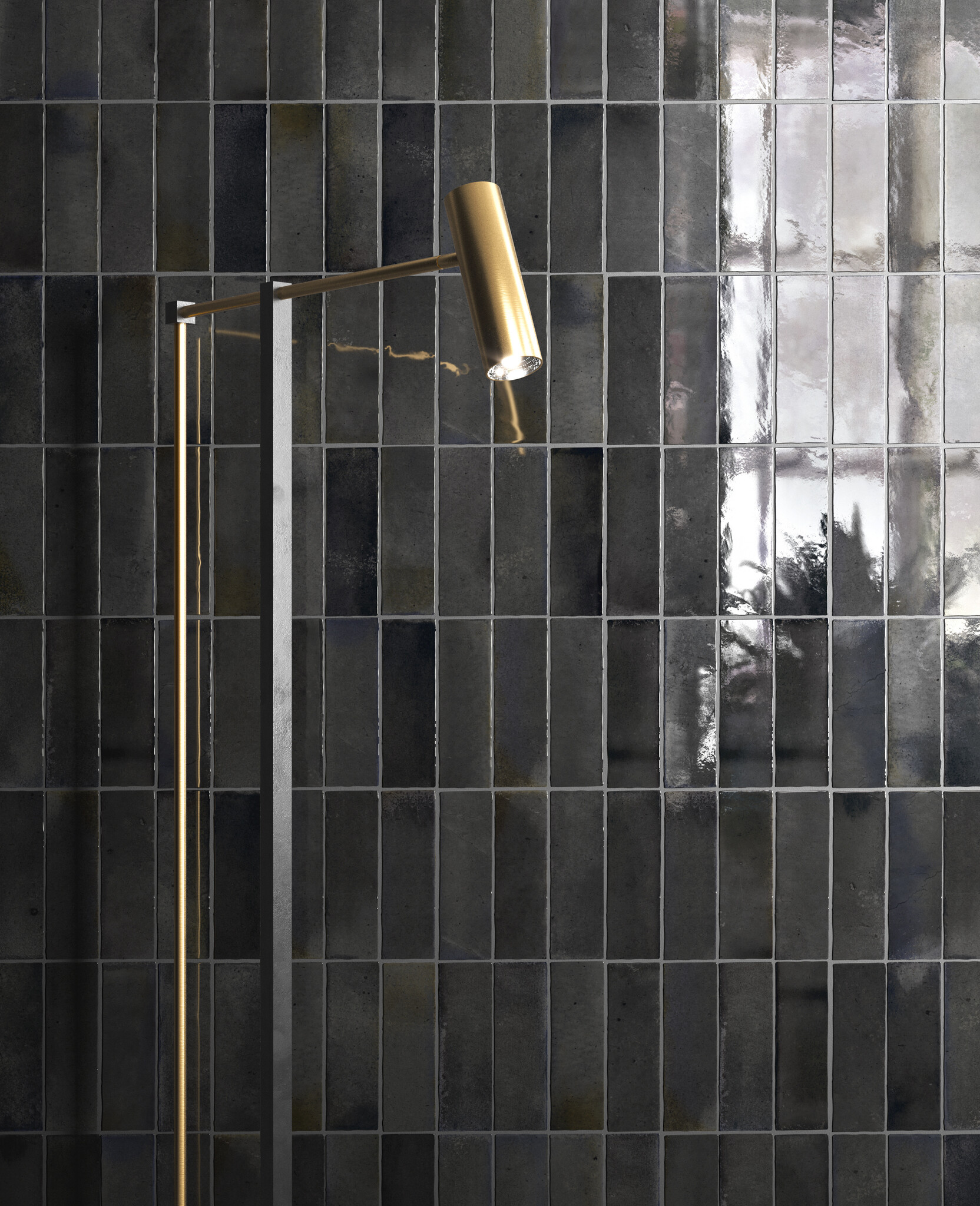 CeraVision Hanoi Black Ash Glans Handvorm 5,1x16,1