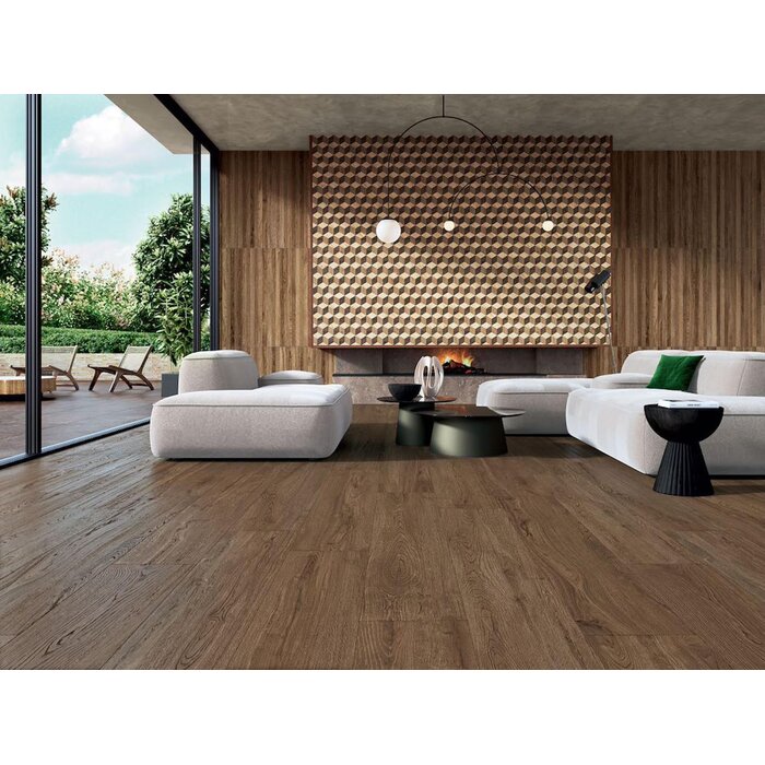 CeraVision Nordic Wood Walnut Mat 26x160 Rett