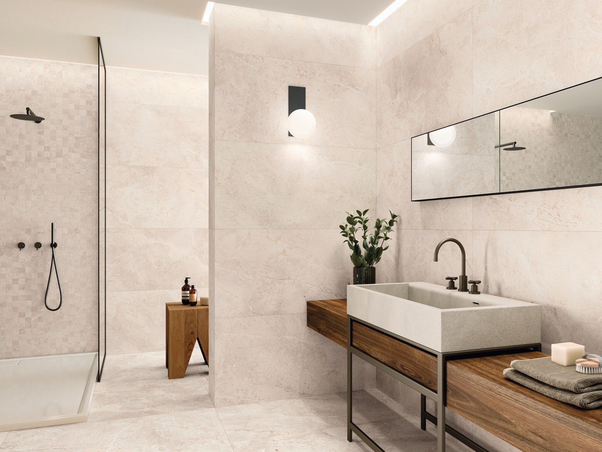 CeraVision Augustus Cream Mat 60x120 Rett