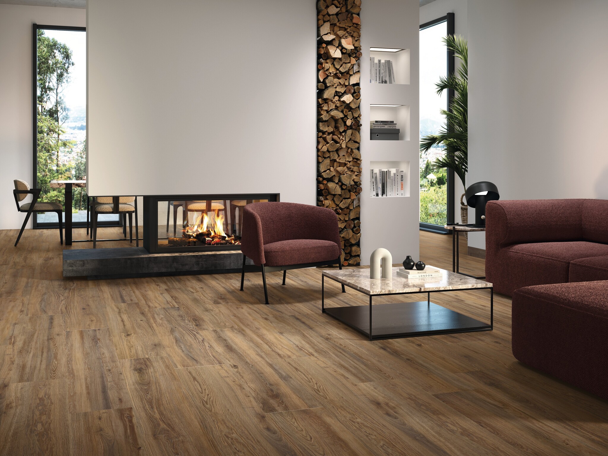 CeraVision Sequoia Walnut Mat 25x150 Rett