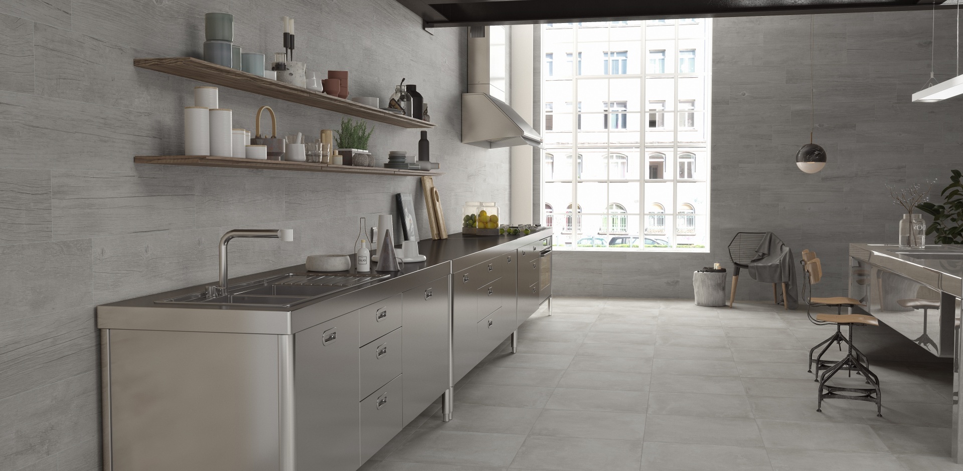 CeraVision Laurent Concrete Mat 60x60 Rett