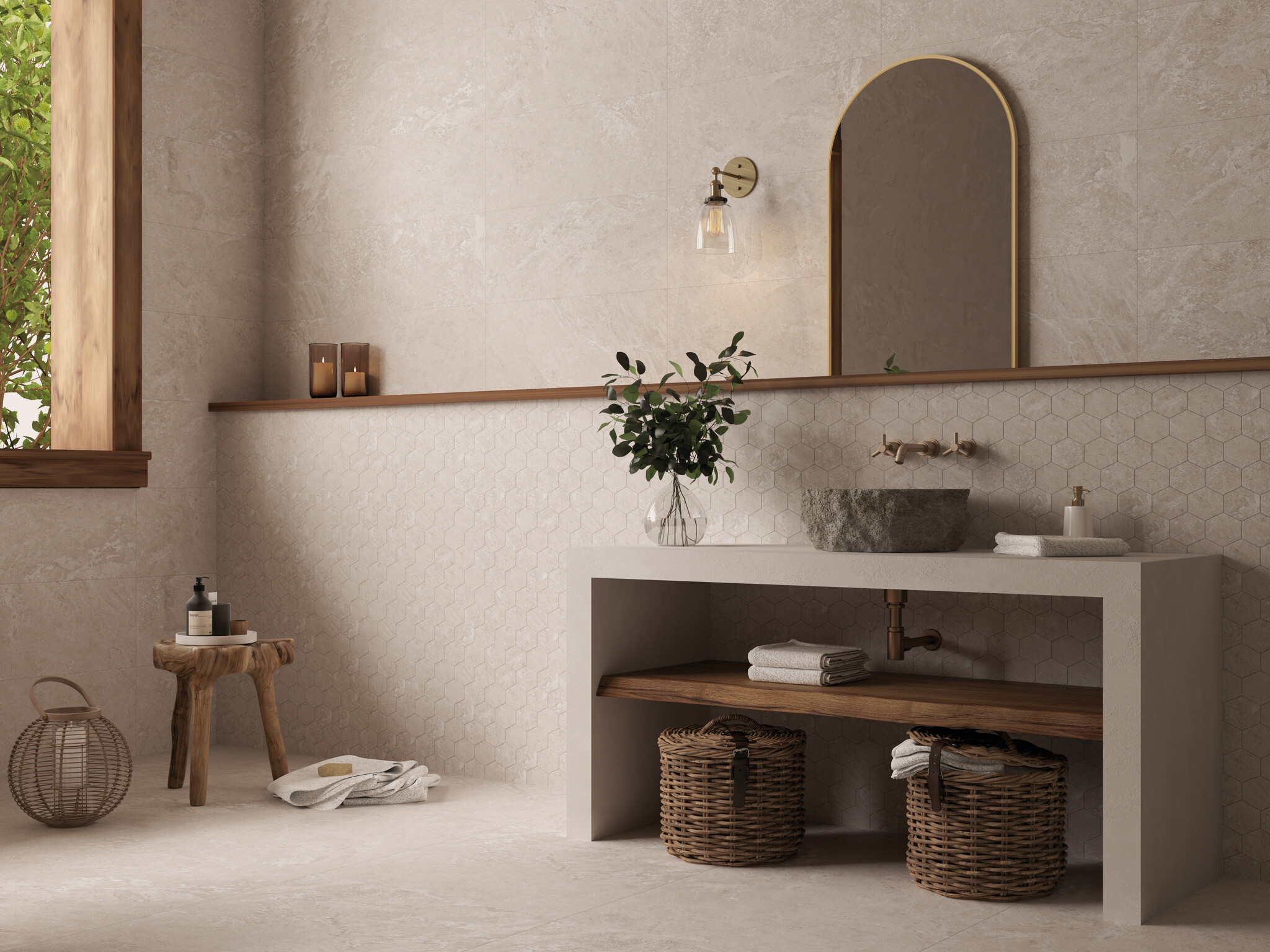 CeraVision Eternity Greige Mat 60x60 Rett