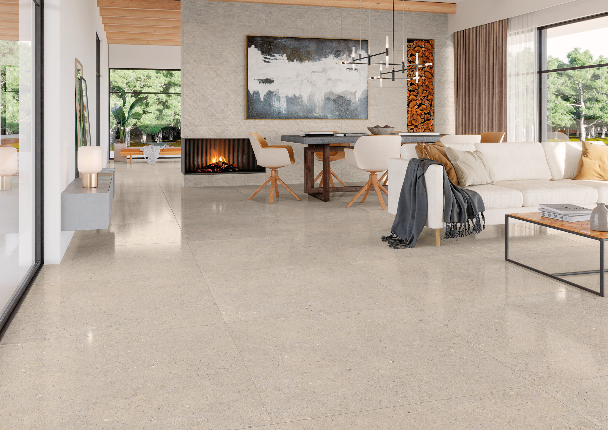 CeraVision Cement Stone Greige Mat 100x100 Rett