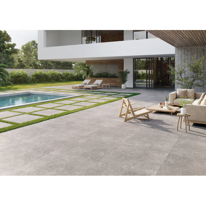 CeraVision Cement Stone Grey Mat 100x100 Rett