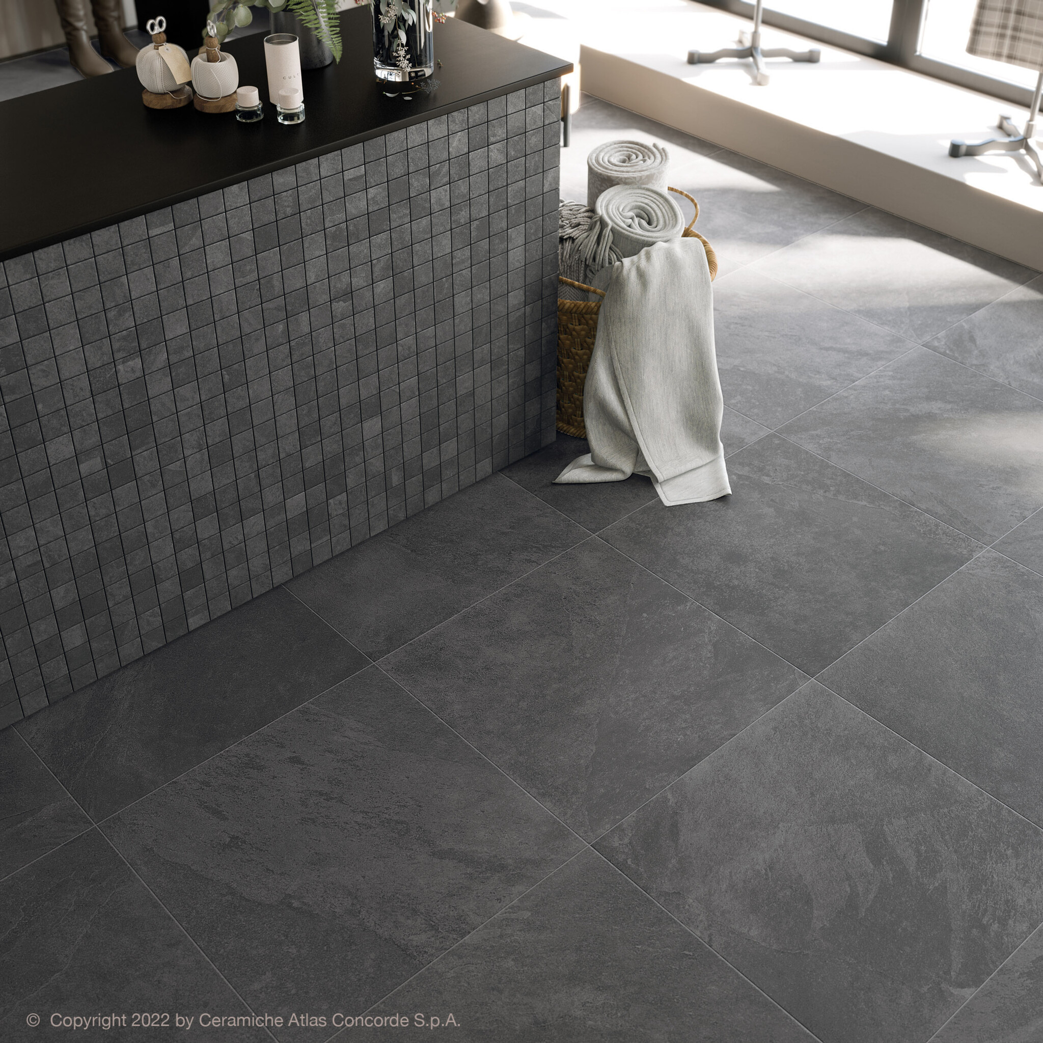 CeraVision Impact Graphite Mat 60x60 Rett
