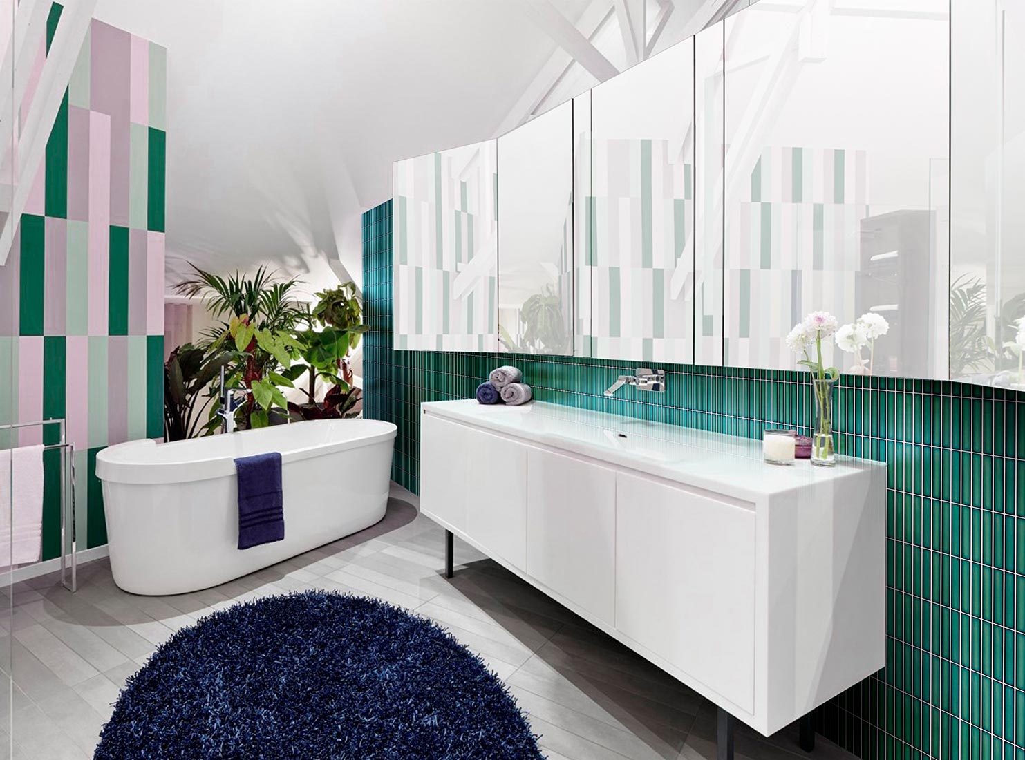 CeraVision Porcelain Frauke Glans Mozaiek (1,2x9,2) 28,2x30,8