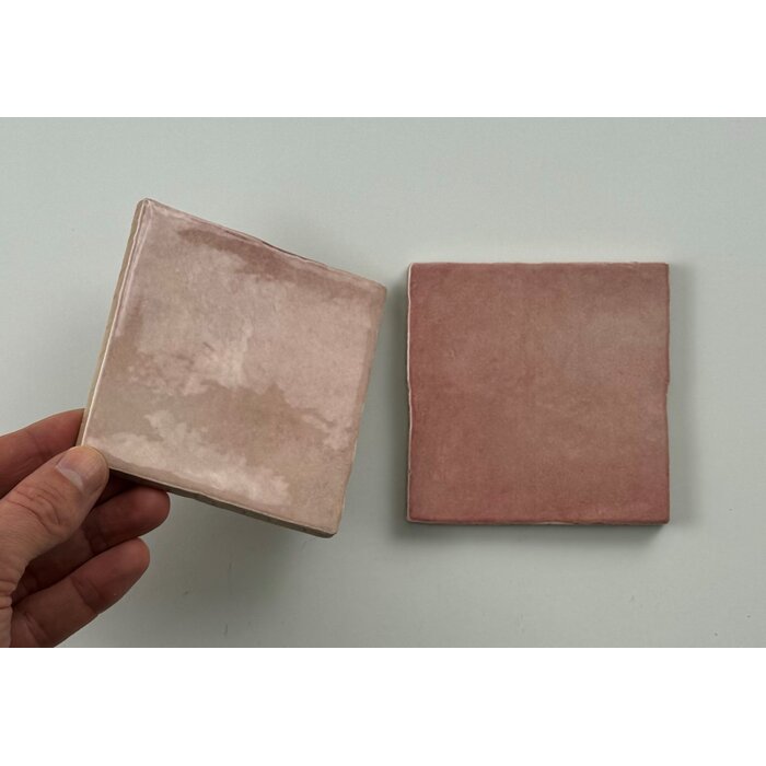 CeraVision 0,60m2 Vita Roze Glans 10x10
