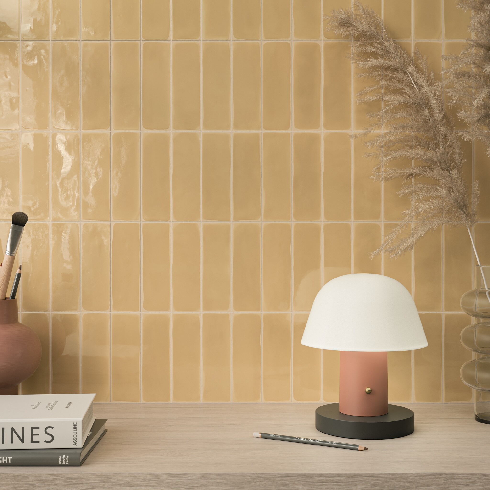CeraVision 0,533m2 Rebels Mustard Gloss 5x15