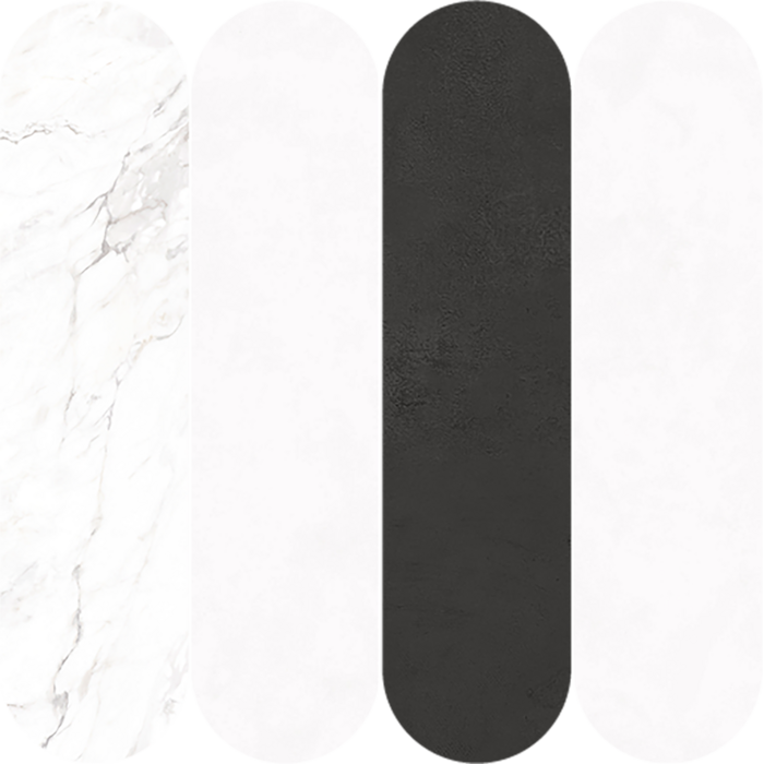 CeraVision Pigmenta Mosaico Ovali T4 Mix BW 30x30