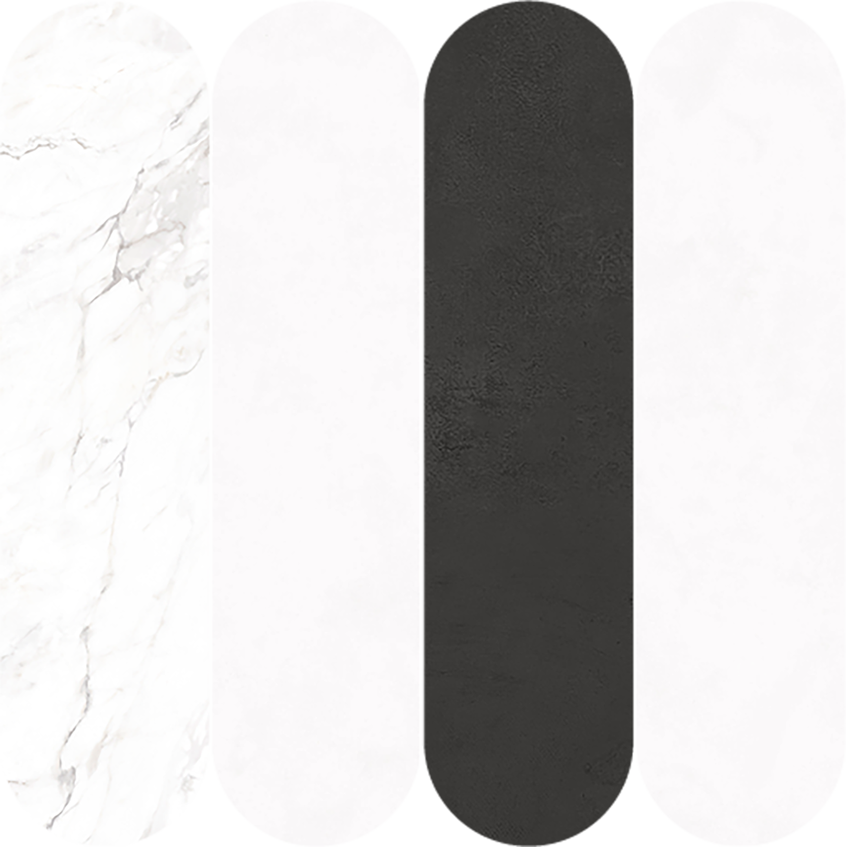 CeraVision Pigmenta Mosaico Ovali T4 Mix BW 30x30