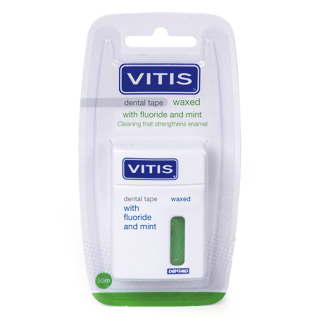 Vitis Vitis Dental Tape Waxed 50m - Fluoride Mint