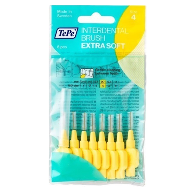 TePe TePe Interdentale Ragers Extra Soft 0.7 mm geel - 8 stuks