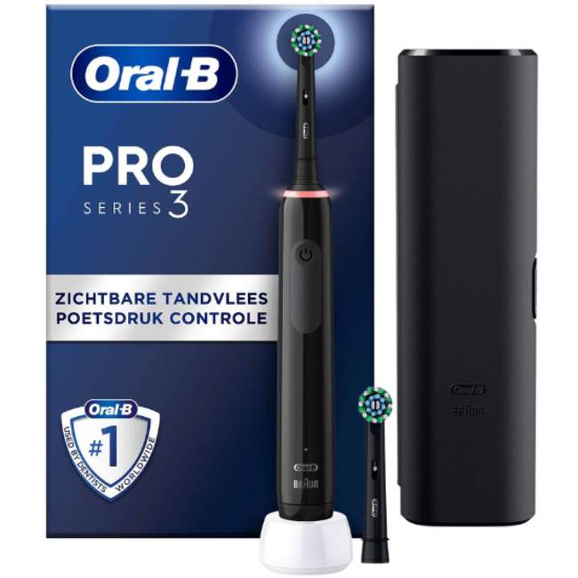 Oral-B Oral-B PRO 3 3500 Black Cross Action + Reisetui