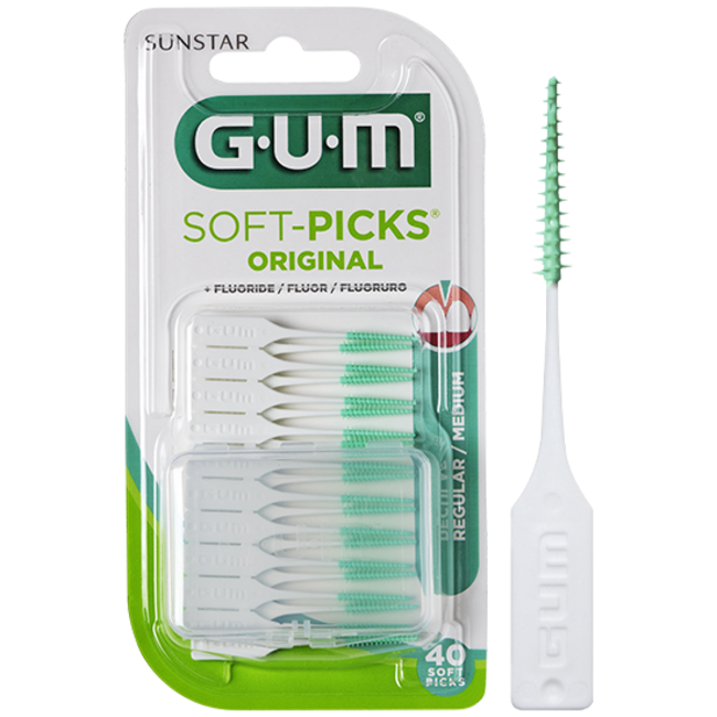 GUM GUM Soft-Picks Regular - 40 stuks
