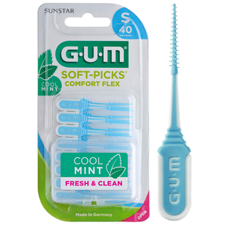 GUM GUM Soft-Picks Comfort Flex Cool Mint Small - 40 stuks