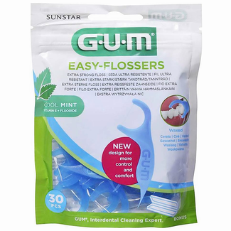 GUM GUM Easy-Flossers Cool Mint - 30 stuks