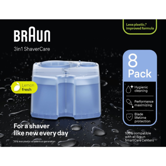 Braun Braun 3-in-1 ShaverCare Cartridges - 8 stuks