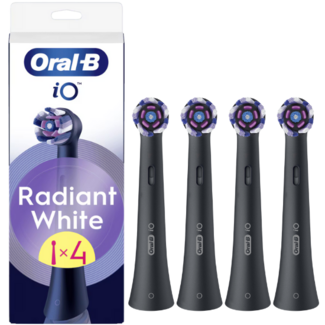 Oral-B Oral-B iO Radiant White opzetborstels - Black - 4 stuks