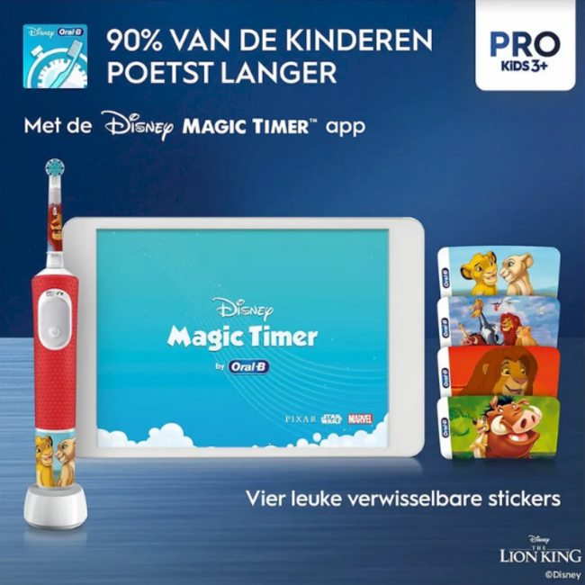Oral-B Oral-B Pro Kids 3+ Lion King Elektrische Tandenborstel
