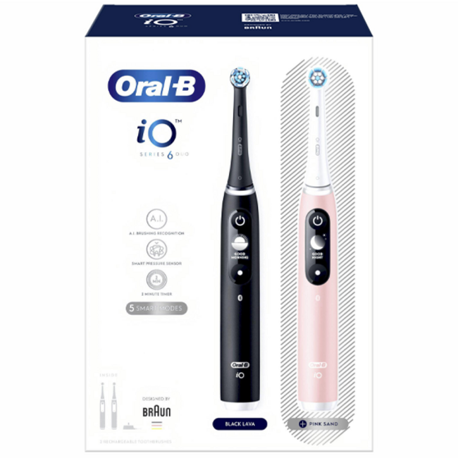 Oral-B Oral-B iO Series 6 Black + Extra Body Pink + 1 extra opzetborstel