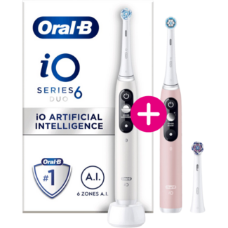 Oral-B Oral-B iO Series 6 White + Extra Body Pink + 1 extra opzetborstel