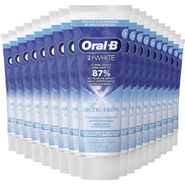 Oral-B Oral-B 3D White Arctic Fresh Tandpasta Gigapack - 18 x 75 ml