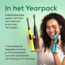 Beurer Beurer SC Premium White Opzetborstels - Zwart - 4 stuks