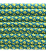 Paracord 550 tipo III Cyan scuro/ Banana Giallo Diamond