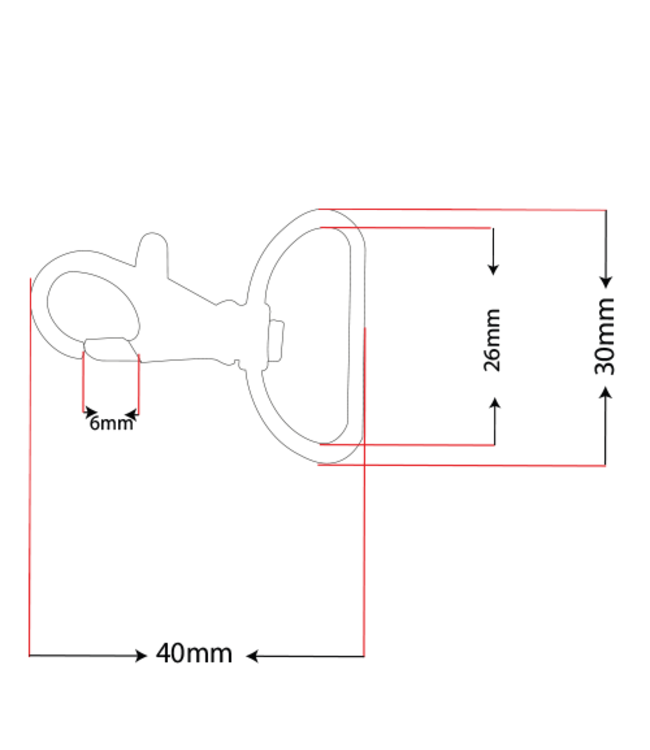ParacordD-Anelli musketon 26MM