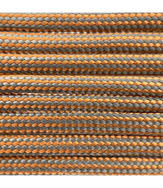 123Paracord Paracord 550 tipo III Arancione / Grigio Stripes