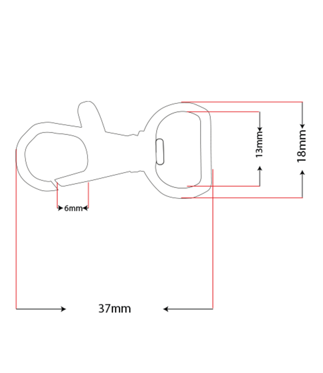 ParacordD-Anelli musketon 13MM