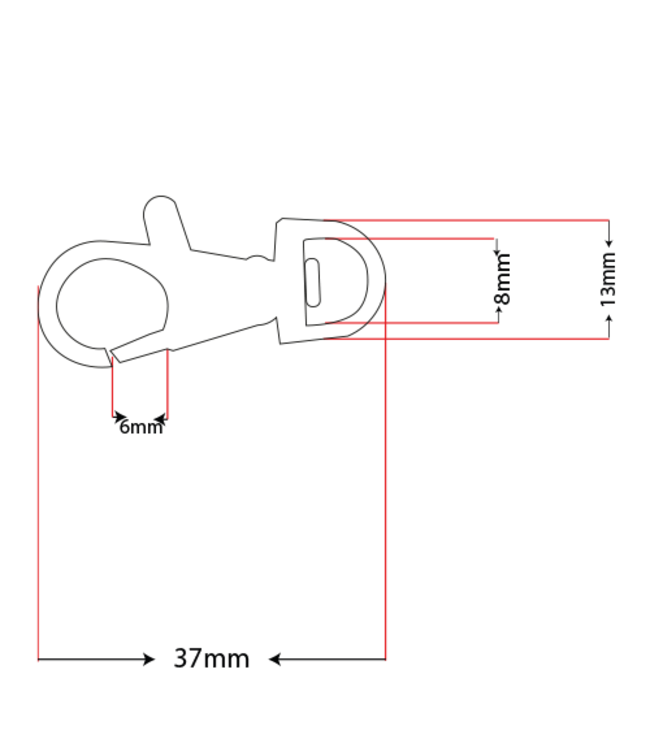 ParacordD-Anelli musketon 8MM