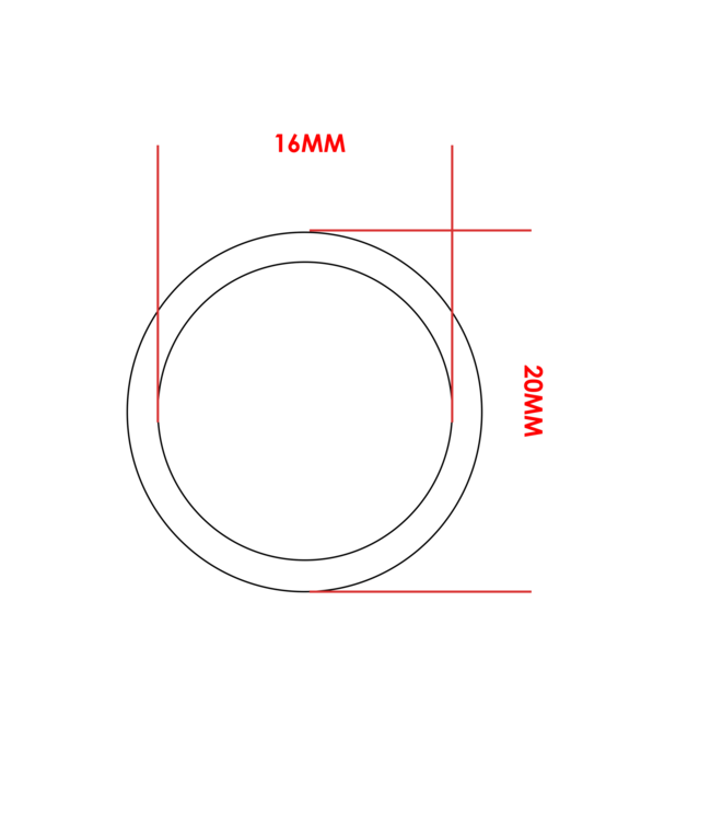 Portachiavi anello 16MM