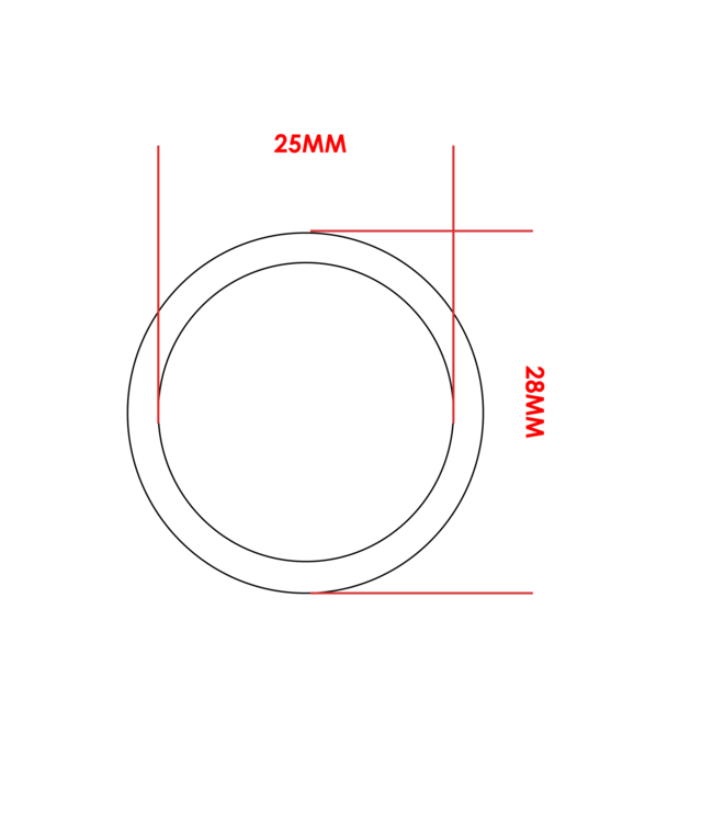 Portachiavi anello 25MM