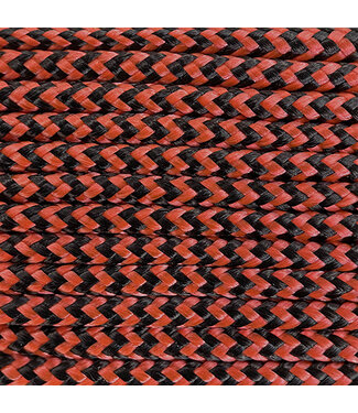 123Paracord Paracord 275 2MM Arancione Nero Shockwave