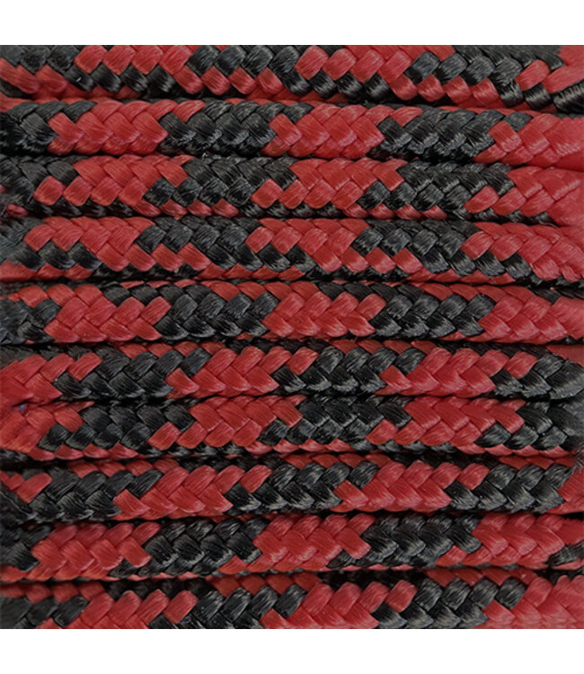 Paracord 425 tipo II Lumberjack Rosso / Nero