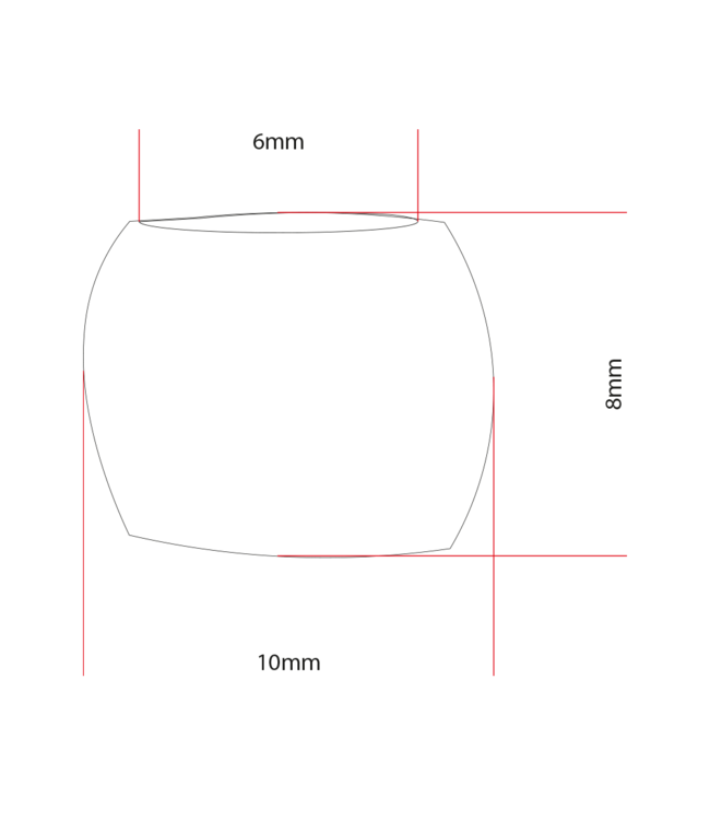 Paracord Perline a forma di zampa di cane intorno Bronzo