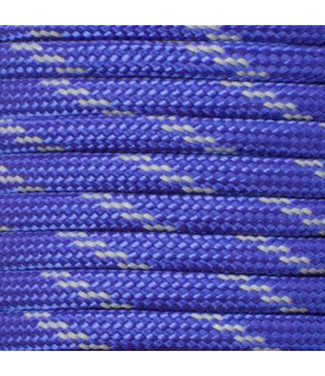 Paracord 550 tipo III Indigo Reflective