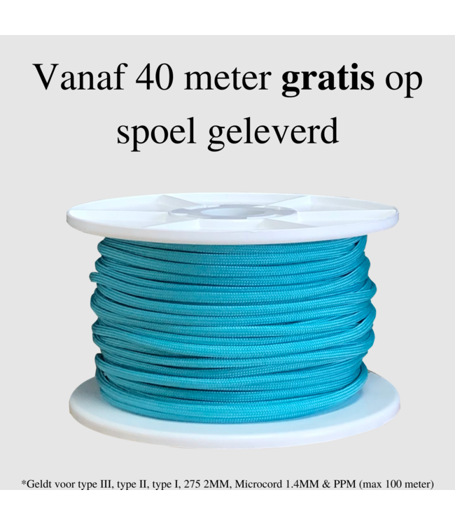 Paracord 275 2MM Greece Blu