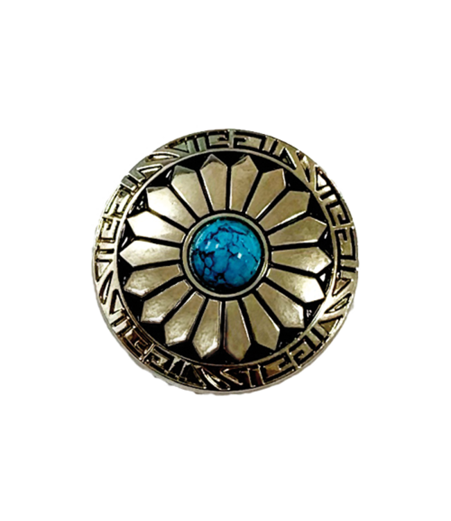 Concho fiore Argento 30MM