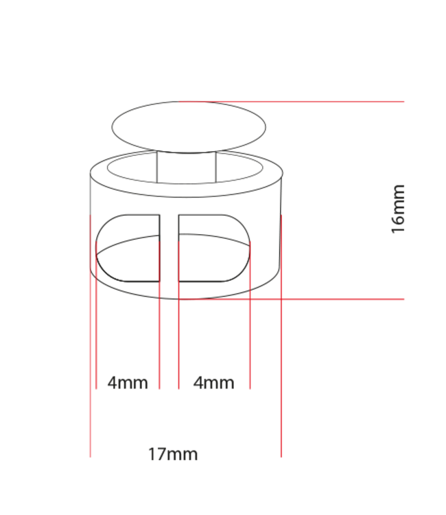Cordstopper intorno Nero