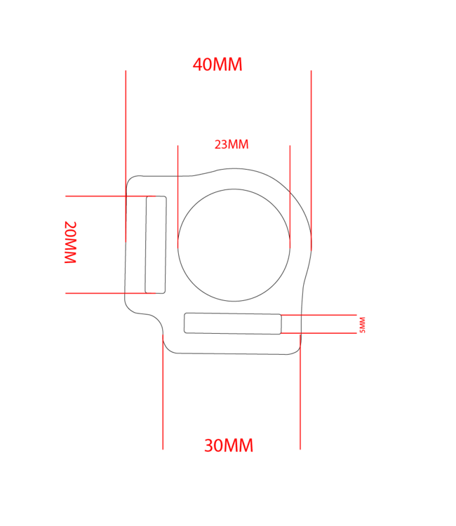 Halsterring duale 20MM
