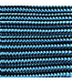 Paracord 425 tipo II Cyan scuro/Nero Stripes