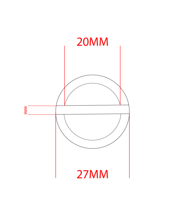Stop / steg anello 20mm