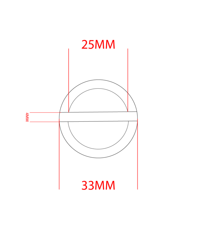 Stop / steg anello 25MM