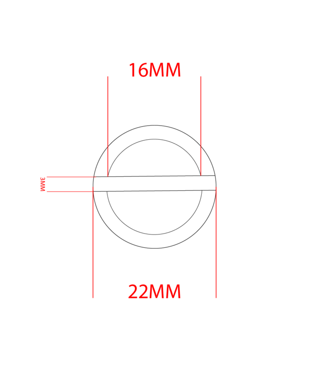 Stop / steg anello 16mm