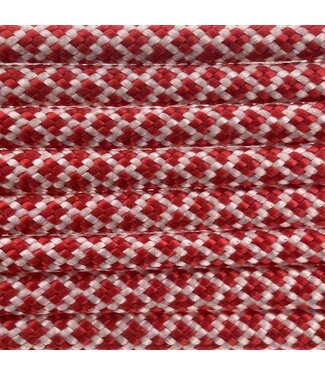 123Paracord Paracord 550 tipo III Cream / Imperial Rosso Diamond