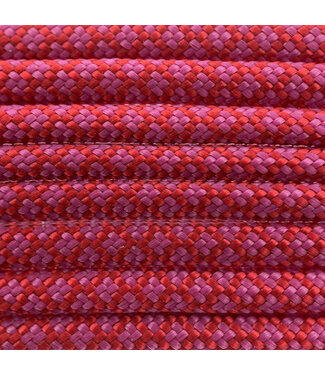 123Paracord Paracord 550 tipo III Imperial Rosso / Fuchsia Diamond