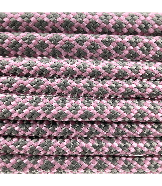 Paracord 550 tipo III lavender Rosa / Charcoal Diamond